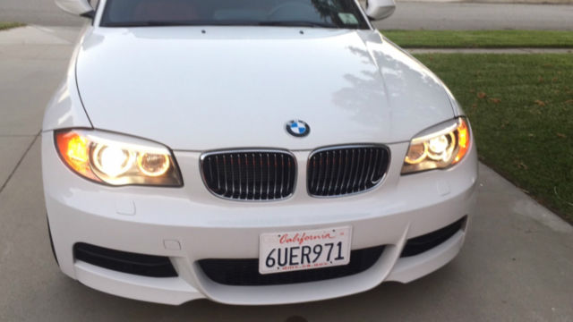 2012 BMW 1-Series (White/Corral Red)