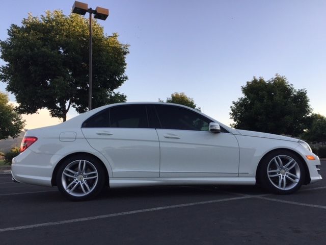 2012 Mercedes-Benz C-Class (White/Tan)