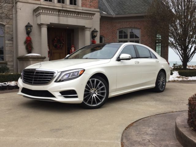 2015 Mercedes-Benz S-Class (White/Tan)