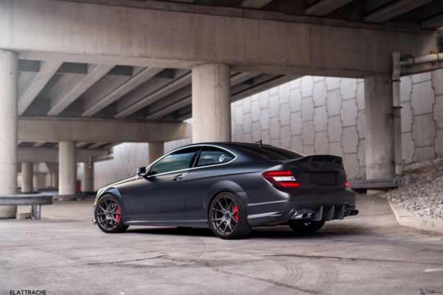 2012 Mercedes-Benz C-Class (Matte Black (Designo Magno)/Black)