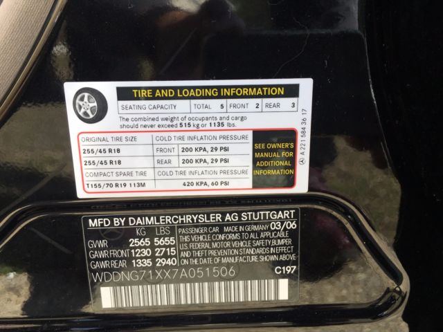 2007 Mercedes-Benz S-Class (Black/Tan)