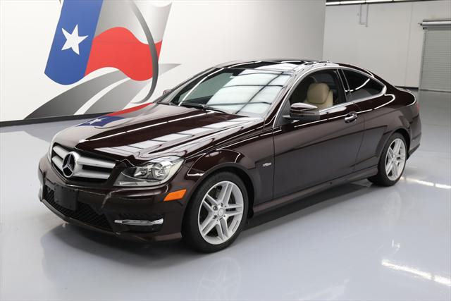 2012 Mercedes-Benz C-Class (Burgundy/Tan)