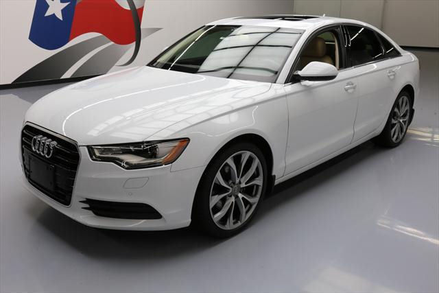 2013 Audi A6 (White/Tan)