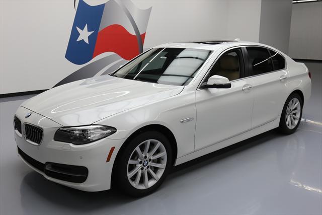 2014 BMW 5-Series (White/Tan)