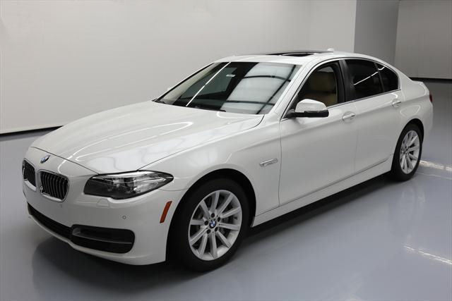 2014 BMW 5-Series (White/Tan)