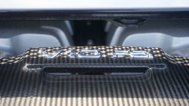 2011 Audi R8 (Custom metallic midnight blue/Black, white seats, white stitching, carbon fiber)