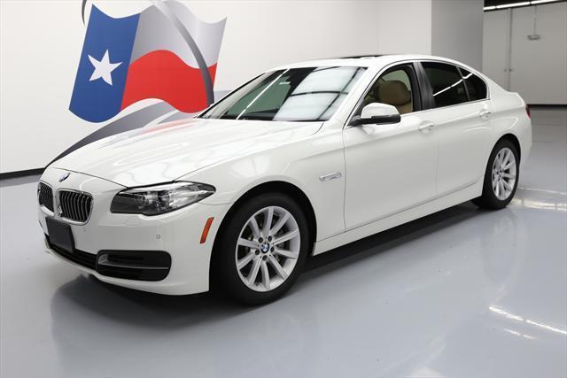 2014 BMW 5-Series (White/Tan)