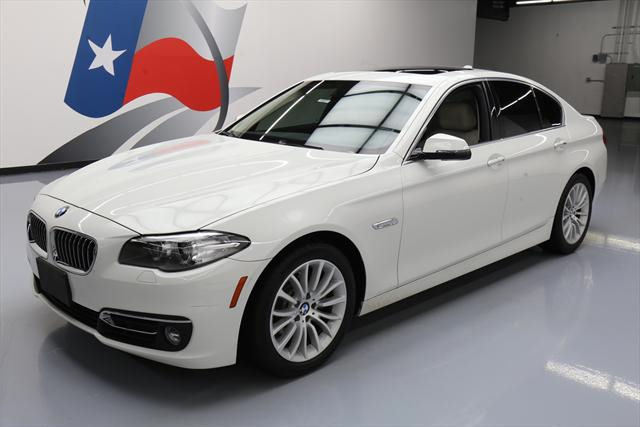 2014 BMW 5-Series (White/Tan)