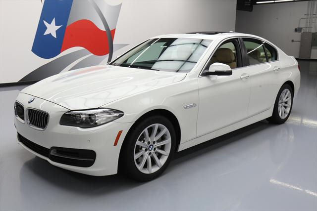 2014 BMW 5-Series (White/Tan)