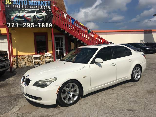 2008 BMW 5-Series (White/Beige)