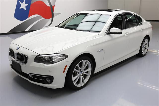 2014 BMW 5-Series (White/Brown)