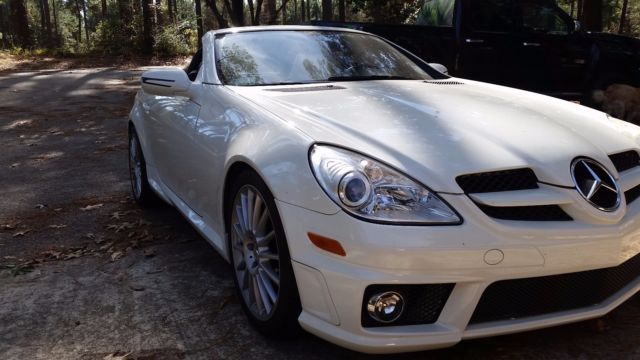 2009 Mercedes-Benz SLK-Class (White/Tan)