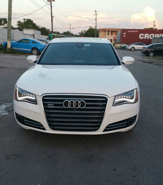 2013 Audi A8 (White/Brown)