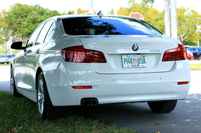 2015 BMW 5-Series (White/Tan)