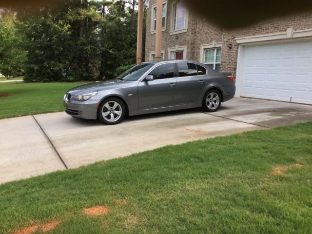 2008 BMW 5-Series (Platinum Grey/Beige)