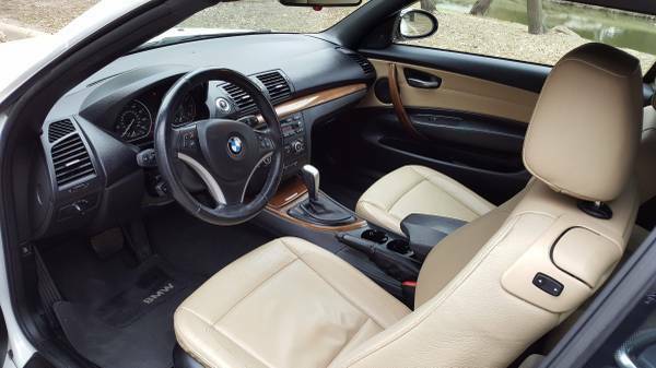 2008 BMW 1-Series (White/Tan)