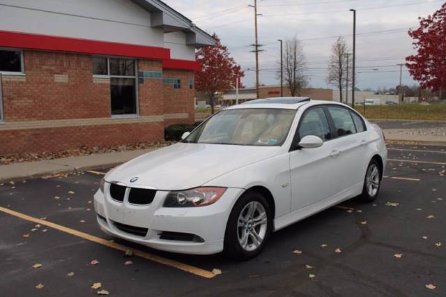 2008 BMW 3-Series (White/Beige)