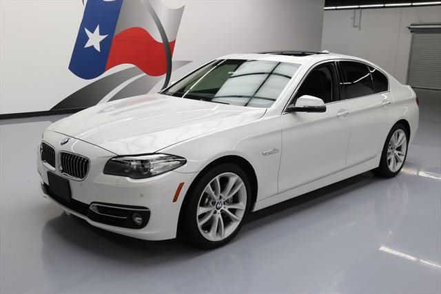 2015 BMW 5-Series (White/Brown)