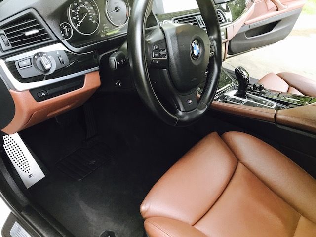 2013 BMW 5-Series (White/Brown)