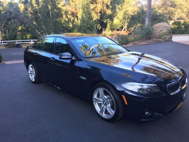 2014 BMW 5-Series (Carbon Black Metallic/Leather Dakota Black)