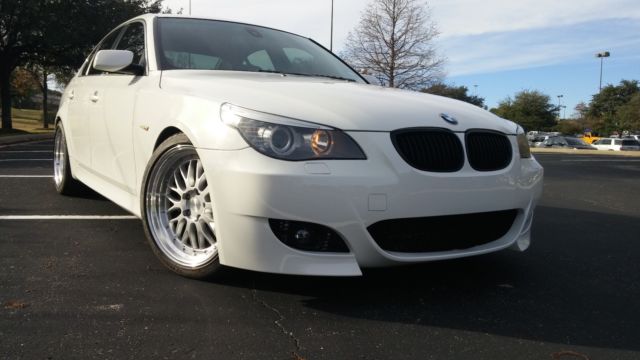 2008 BMW 5-Series (White/Black)