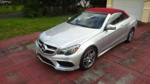 2016 Mercedes-Benz E-Class (Bright Silver Mettalic/Red)