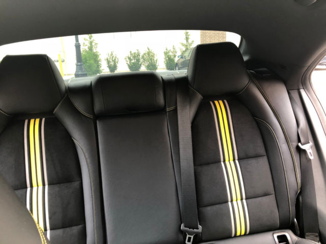 2014 Mercedes-Benz CLA-Class (Gray/Black with Custom Edition 1 Yellow Racing Stripe Interior)