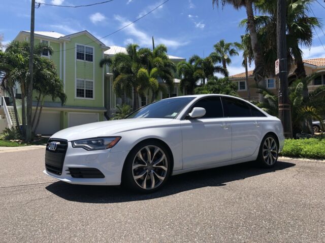 2014 Audi A6 (White/Brown)