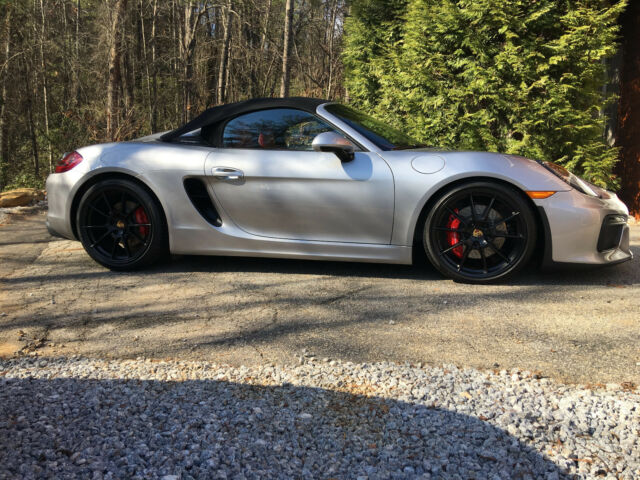 2016 Porsche Boxster (Silver/Garnet red/Black)