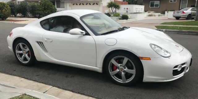 2008 Porsche Cayman (White/Tan)