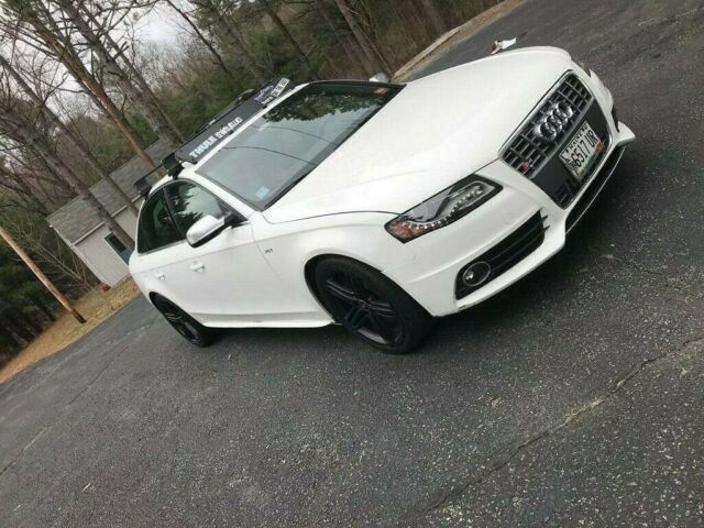 2011 Audi S4 (Ibis White/Reddish brown on black)