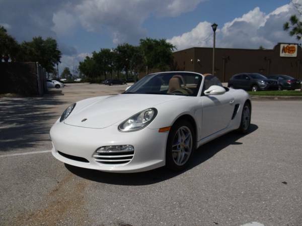 2009 Porsche Boxster (White/Tan)