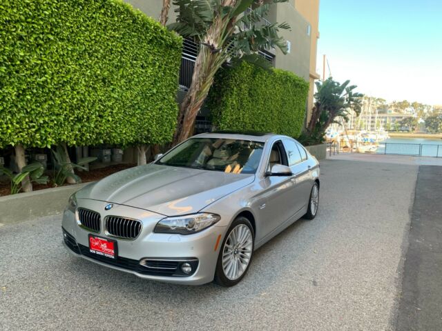 2014 BMW 5-Series (Silver/Tan)