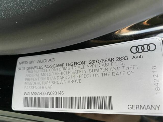 2016 Audi A7 (Black/Black)
