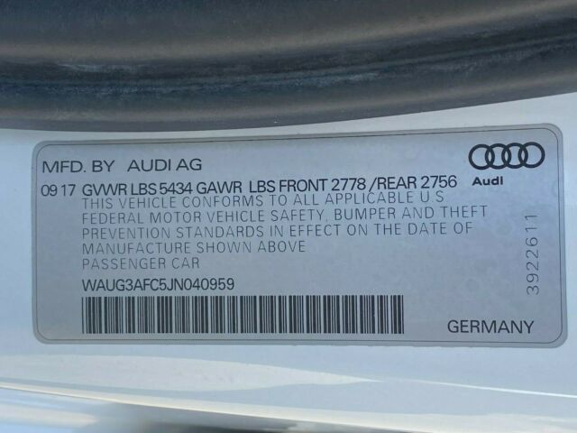 2018 Audi A6 (White/Brown)
