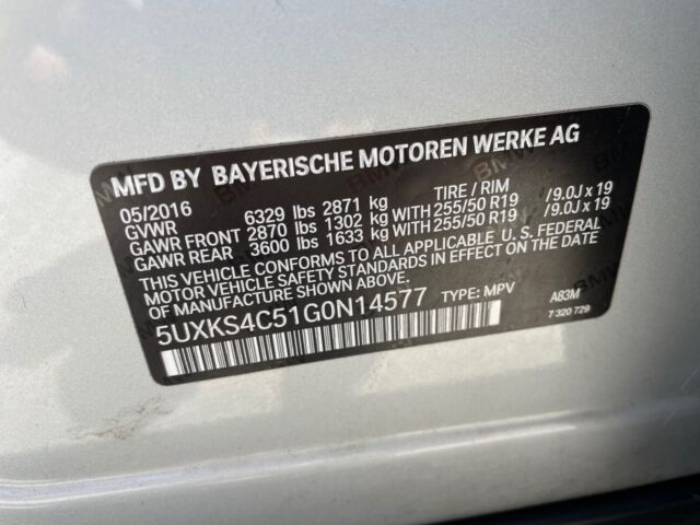 2016 BMW X5