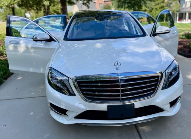 2017 Mercedes-Benz S-Class (White/Brown)