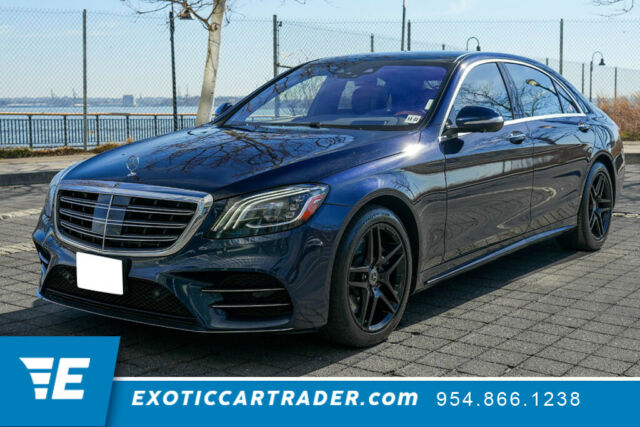 2018 Mercedes-Benz S560 (Cavansite Blue Metallic Finish/Brown)