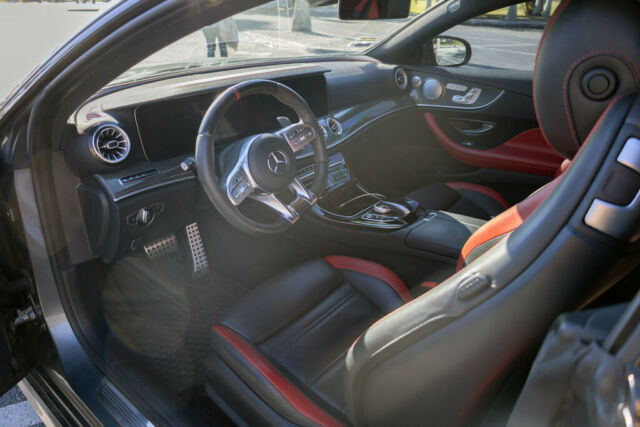 2019 Mercedes-Benz E-Class (Selenite Grey Metallic/AMG Black/ Classic Red Nappa Leather)