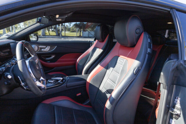 2019 Mercedes-Benz E-Class (Selenite Grey Metallic/AMG Black/ Classic Red Nappa Leather)