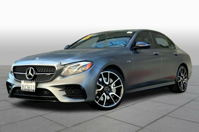 2018 Mercedes-Benz E-Class (designo SELENITE GRAY MAGNO (MATTE FINISH)/AMG BLACK NAPPA LEATHER-RED STITCHING)