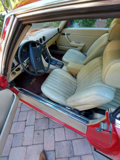 1977 Mercedes-Benz SL-Class (Red/Tan)