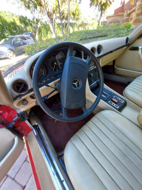 1977 Mercedes-Benz SL-Class (Red/Tan)