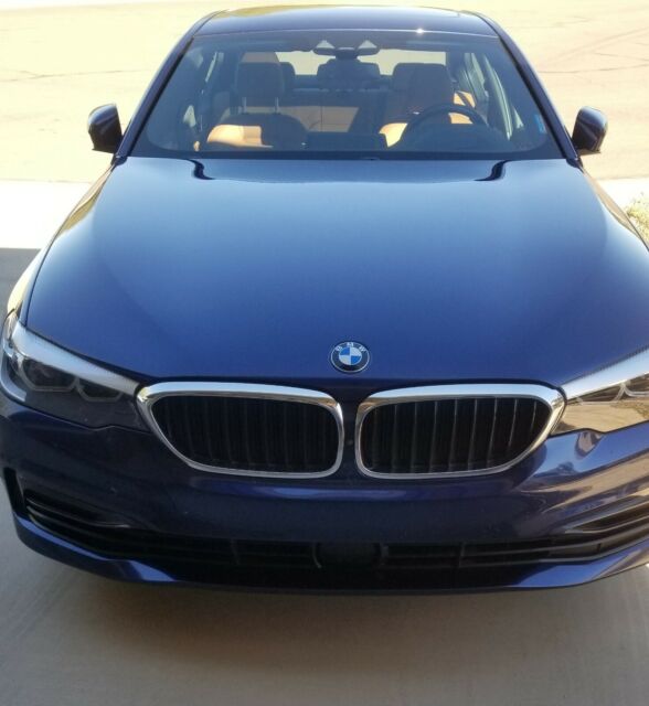 2019 BMW 5-Series (Blue/Cognac Dakota Leather)