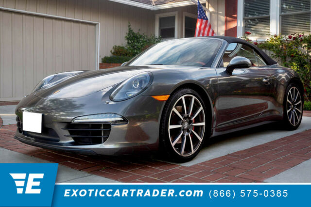 2013 Porsche 911 (Agate Grey Metallic/Carrera Red Natural Leather)